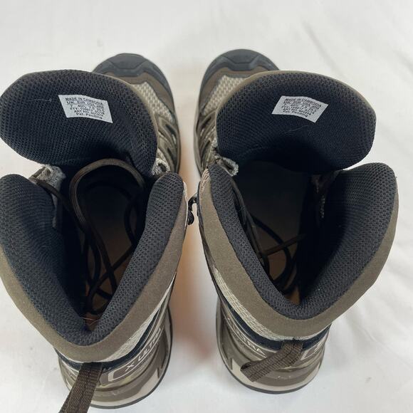 Salomon X Ultra 3 Mid GTX Hiking Boots Brown Tan Men's 7.5 Women's 8.5 Mesh - Picture 8 of 12
